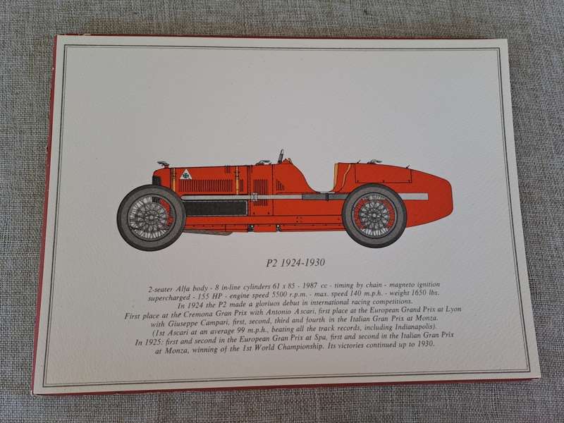 Vintage Alfa Romeo Car Prints / Drawings - 7 prints