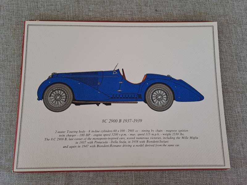 Vintage Alfa Romeo Car Prints / Drawings - 7 prints