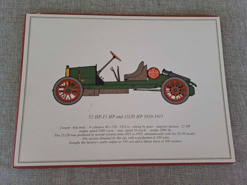 Vintage Alfa Romeo Car Prints / Drawings - 7 prints