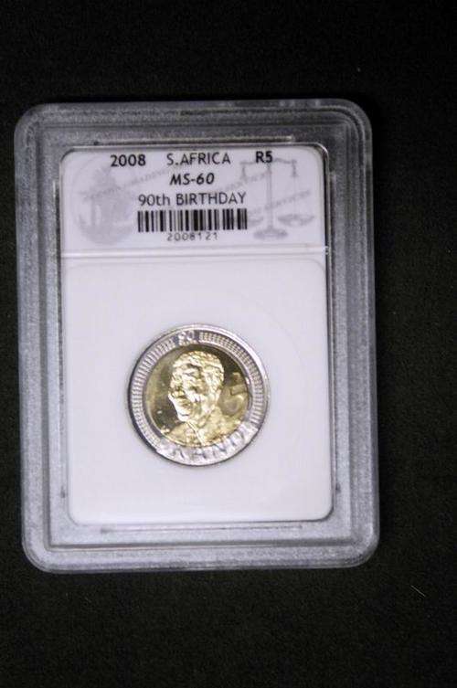 MS 60 NESLON MADELA R5 BIRTHDAY COIN