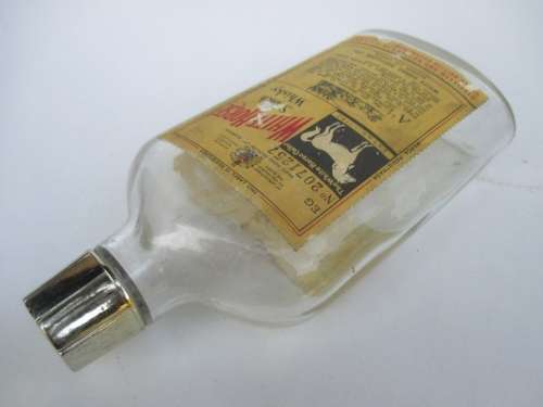 VINTAGE WHITE HORSE FLASK