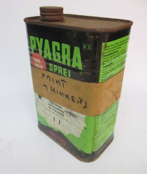 VINTAGE PYAGRA GIF/POISON TIN