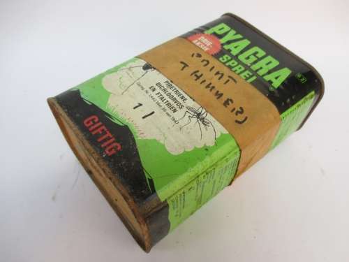 VINTAGE PYAGRA GIF/POISON TIN