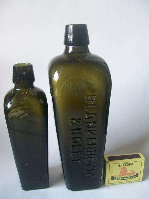 CASE GIN BOTTLE. BLANKENHEYM & NOLET + SMALL UNEMBOSED