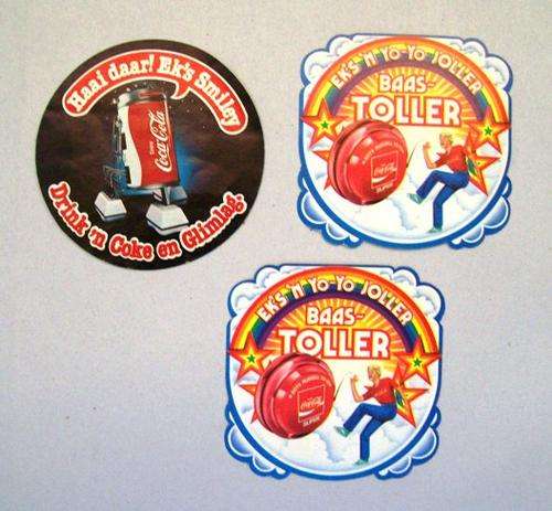 COCA COLA STICKER IN AFRIKAANS 1980'S