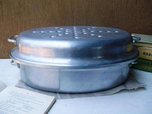 LARGE ALUMINIUM ROASTING PAN WITH LID