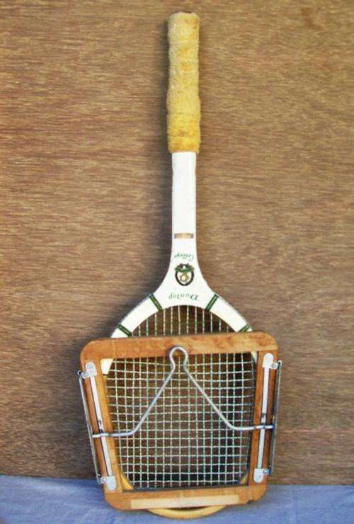 VINTAGE DUNLOP COLLEGE TENNIS RACKET WITH FRAME