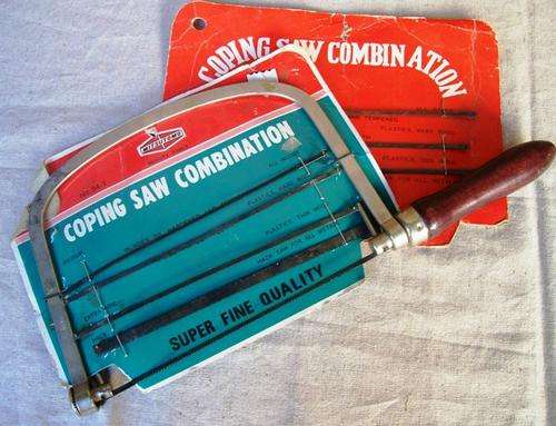 VINTAGE COPING SAW COMBINATION PLUS EXTRA BLADES