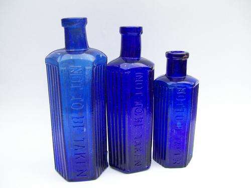 NOT TO BE TAKEN (POISON) BOTTLE X3