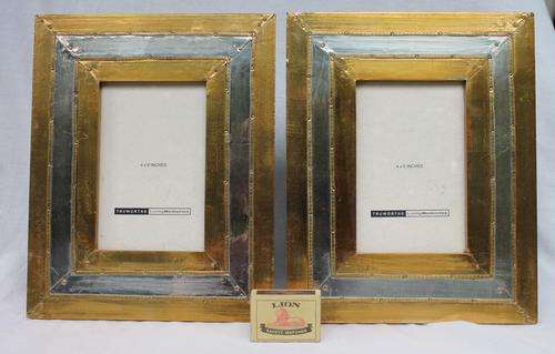 BRASS PICTURE FRAMS X2