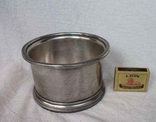 PEWTER ADVERTISING POT