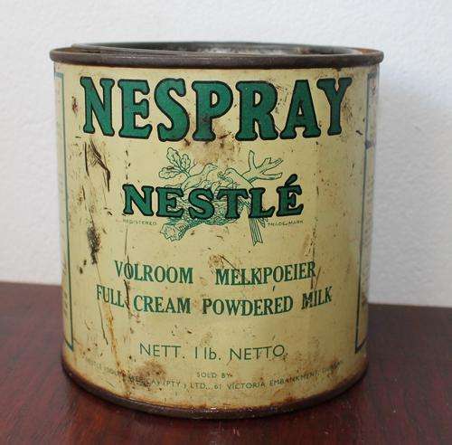 VINTAGE NESPRAY NESTLE TIN