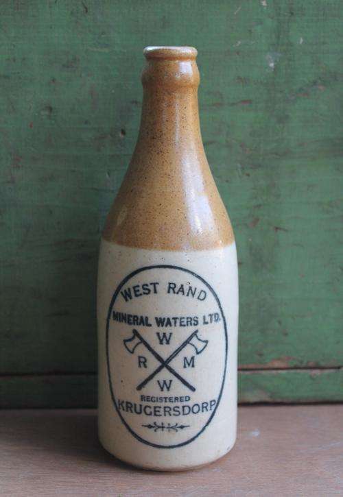 WRMW STONEWARE GINGER BEER BOTTLE