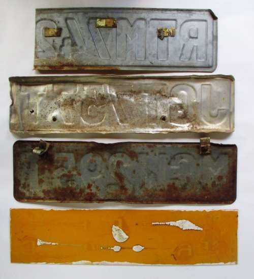 TRANSVAAL NUMBER PLATES