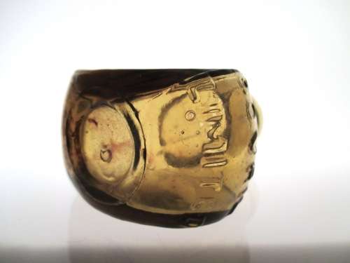 LIGHT AMBER ANTIQUE BOVERIL BOTTLE