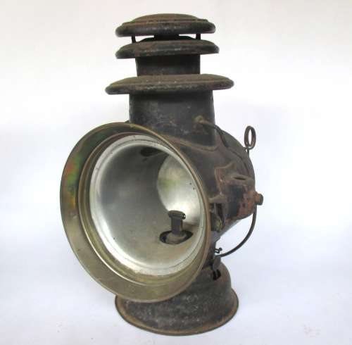 VINTAGE DIETZ PARRAFINE LANTERN/ DRIVING LAMP