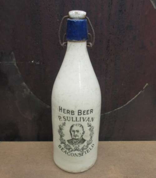 P. SULLIVAN BEACONSFIELD HERB BEER BOTTLE