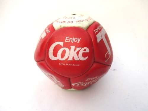 VINTAGE COCA COLA NSL TOPSPORT MINI SOCCER BALL