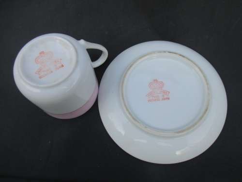 MINIATURE TEA CUP AND SAUCER OCCUPIED JAPAN