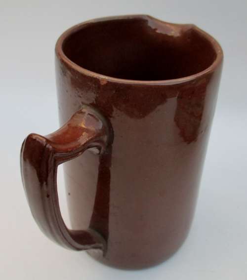 ANTIQUE STONEWARE MILK JUG
