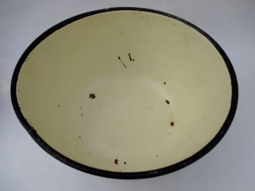 VINTAGE ENAMEL DEEP BOWL