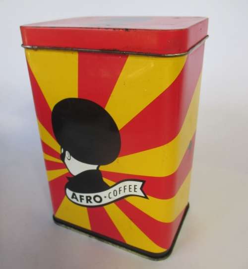 VINTAGE AFRO COFFEE TIN