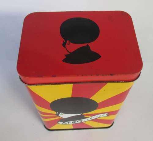 VINTAGE AFRO COFFEE TIN