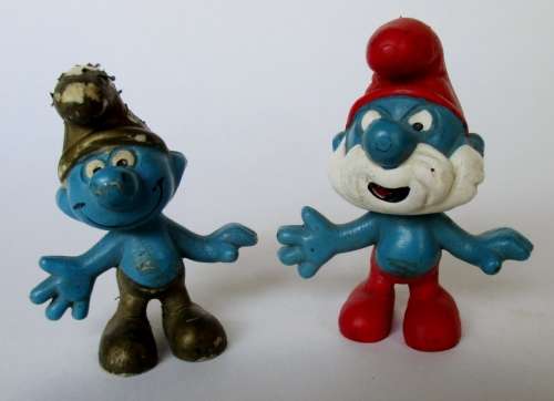 VINTAGE SMURFS x2