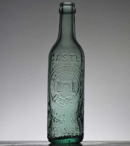 10oz CASTLE MINERAL WATER and ICE WORKS JHB BOTTLE
