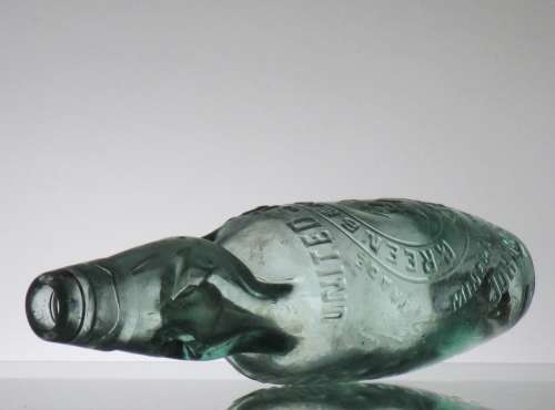 UNITED STATES MINERAL WATER WORKS JHB SKITTLE CODD BOTTLE