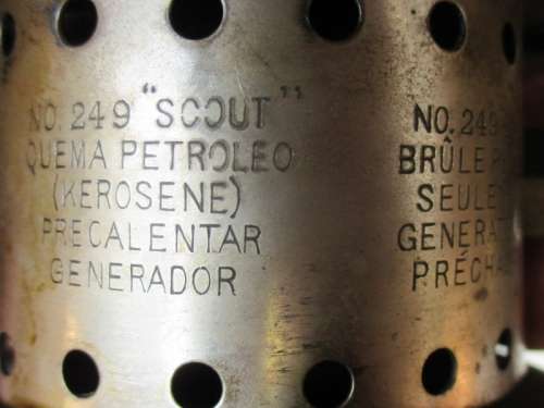 For Mark Thane only. COLEMAN 249 SCOUT LANTERN