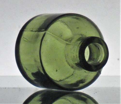 ANTIQUE GREEN INK BOTTLE