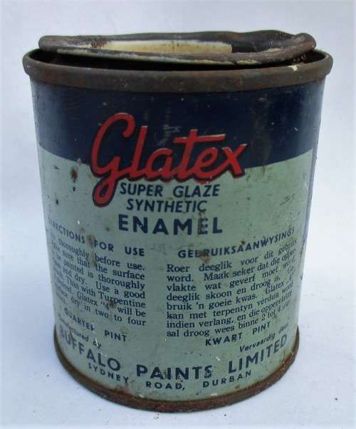 LITTLE VINTAGE GLATEX "4" PAINT TIN