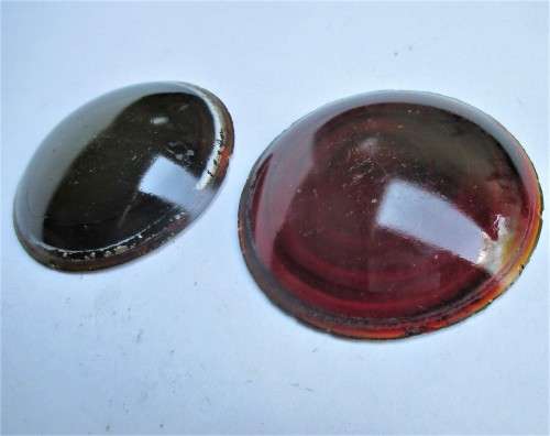 VINTAGE CAR RED TAIL LIGHT LENSES