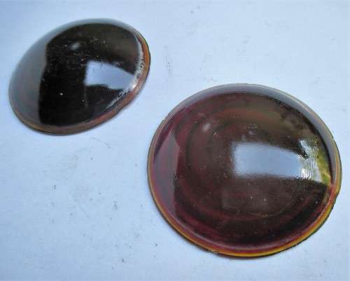 VINTAGE CAR RED TAIL LIGHT LENSES