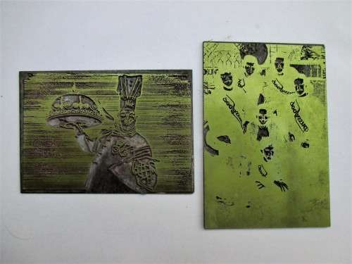 Vintage Picture Printing Plates