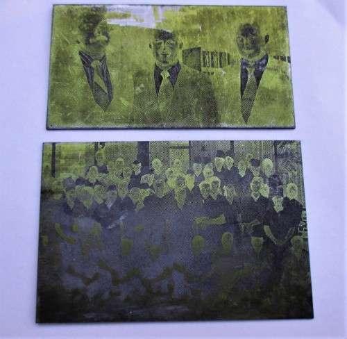 Vintage Picture Printing Plates 1980s