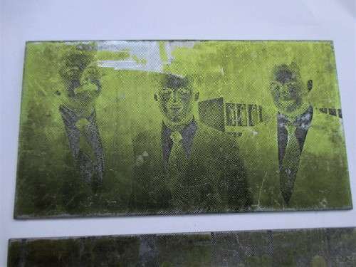 Vintage Picture Printing Plates 1980s
