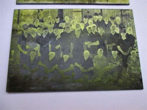 Vintage Picture Printing Plates 1980s
