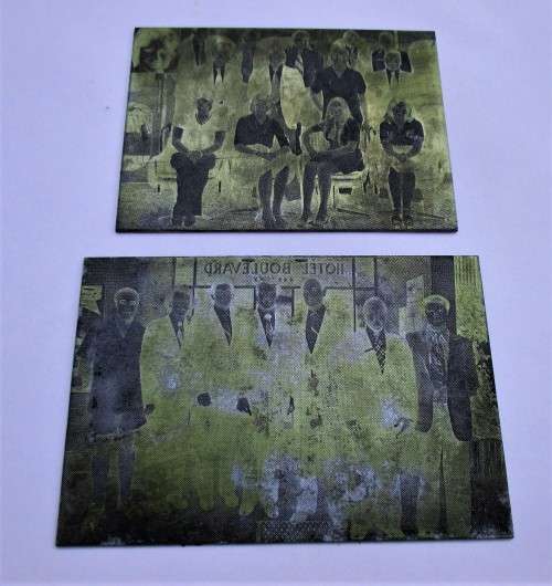 Vintage Picture Printing Plates 1980s