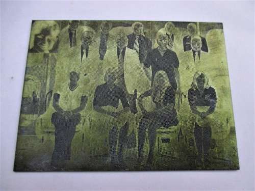 Vintage Picture Printing Plates 1980s