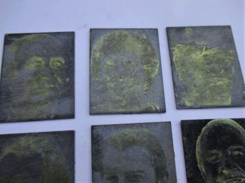 Vintage Picture Printing Plates 1980s
