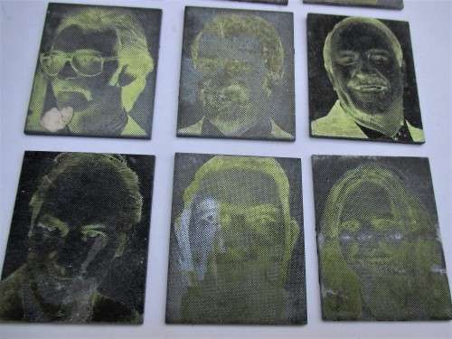 Vintage Picture Printing Plates 1980s