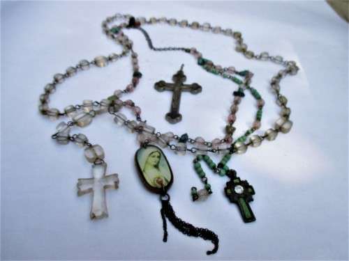 Vintage Crucifix and more lot.