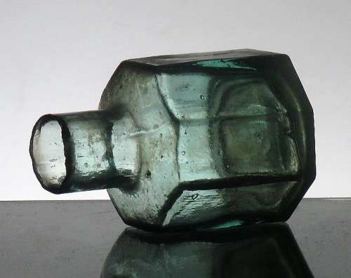 ANTIQUE OCTAGONAL INK BOTTLE