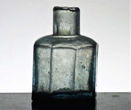ANTIQUE OCTAGONAL INK BOTTLE