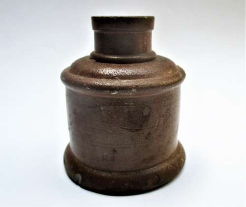 COTTON REEL STONEWARE INK BOTTLE
