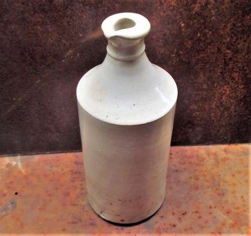 White Stoneware Bulk Ink Bottle