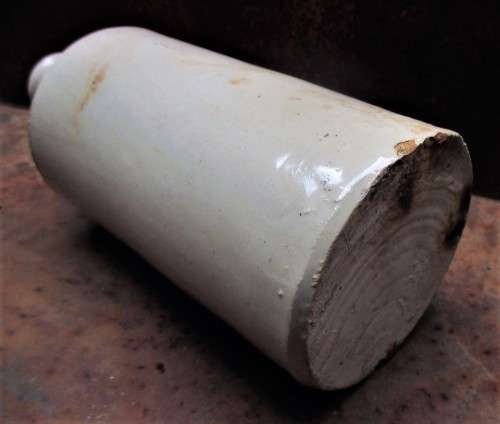 White Stoneware Bulk Ink Bottle