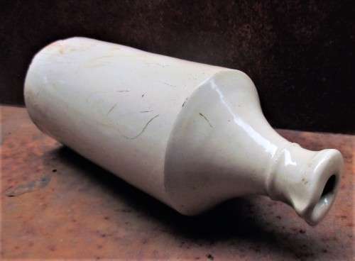 White Stoneware Bulk Ink Bottle